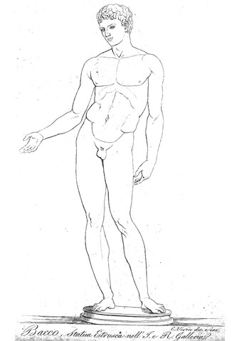 Bacco Statua Etrusca Coloring Page